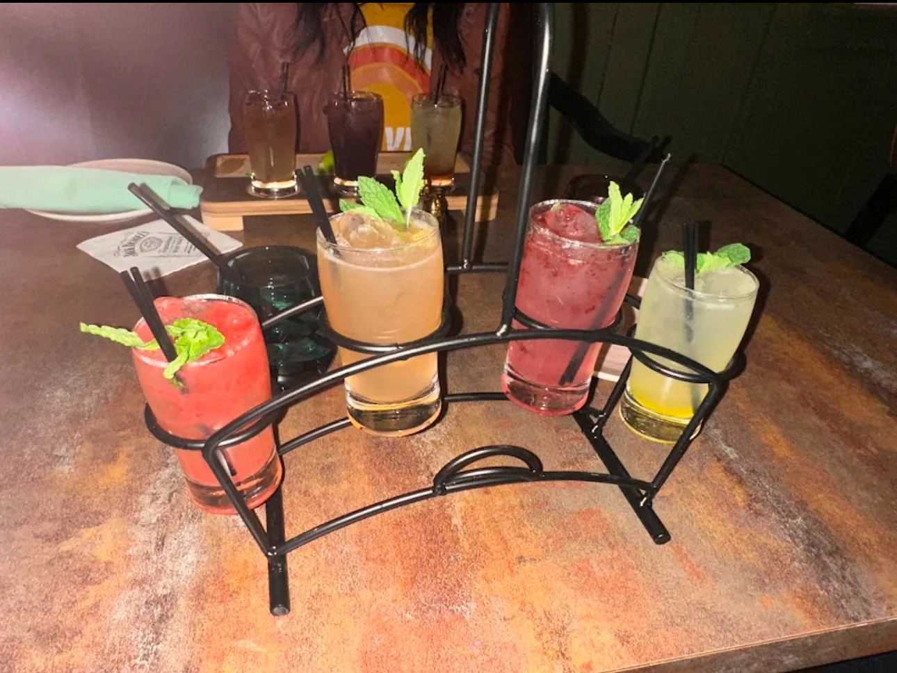 Cocktail flight at Blackstone Putnam